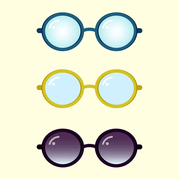 Conjunto de gafas de colores — Archivo Imágenes Vectoriales