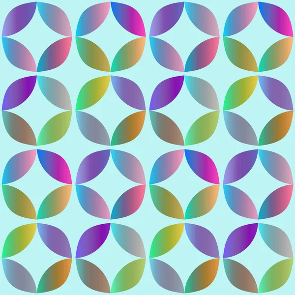 Yuvarlak geometrik öğelerle seamless modeli — Stok Vektör