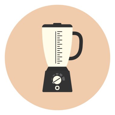 Düz blender simgesi, Mutfak Mikser sembolü, cihaz