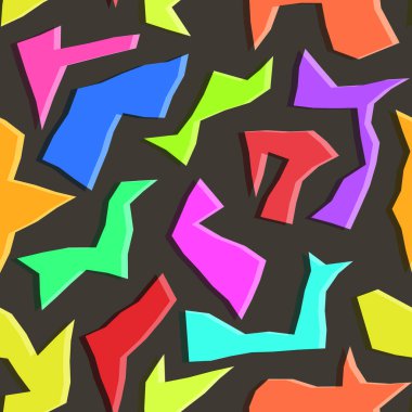 Soyut kontrast çokgenler seamless modeli