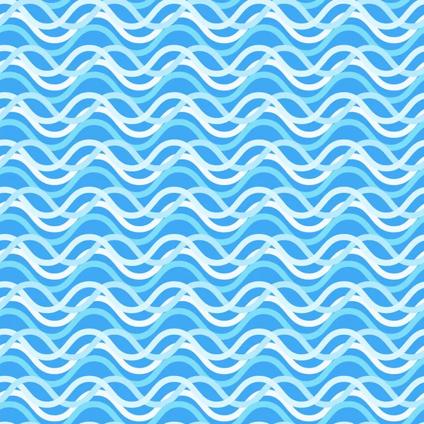Güzel deniz parlak renkli dalgalı seamless modeli