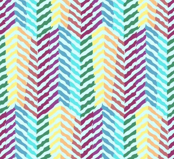 Abstrato colorido arco-íris ondas sem costura padrão — Vetor de Stock