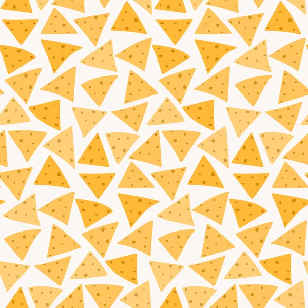Νόστιμο πολύχρωμο μεξικάνικα nachos χωρίς ραφή πρότυπο — Διανυσματικό Αρχείο