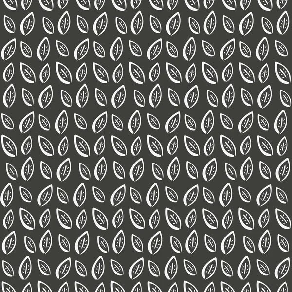 Tek renkli siyah beyaz elle çizilmiş desen bırakır