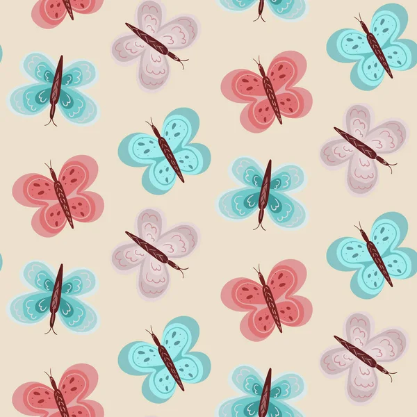 Bebek kız modeli mavi ve pembe kelebekler ile