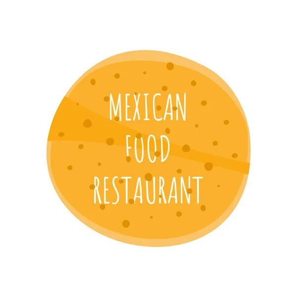 Mexican tortillas frame or background for text — Stock Vector