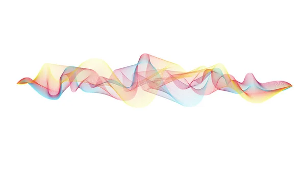 Soyut vektör renkli karışımı dalga satırları