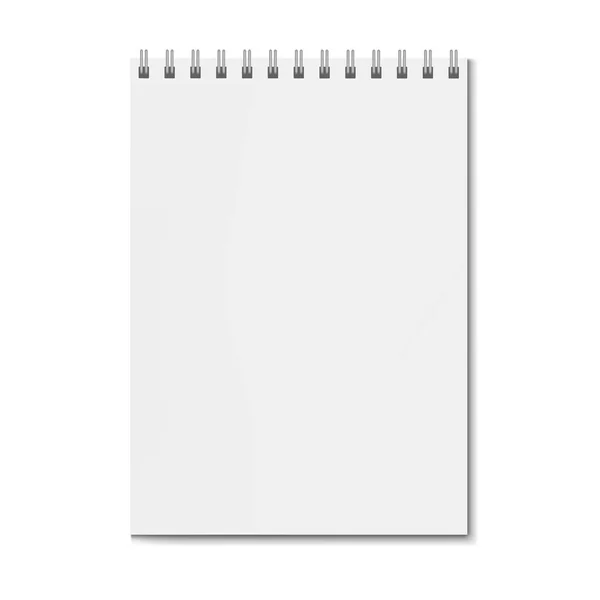 Boş gerçekçi dikey dikdörtgen defter mockup