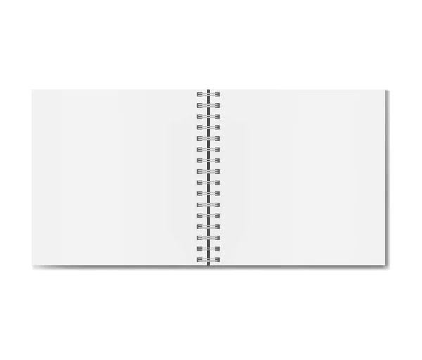 Gerçekçi açılan kare sketchbook mockup