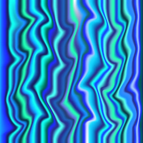 Abstrakte psychedelische blaue Zickzacklinien Hintergrund — Stockvektor
