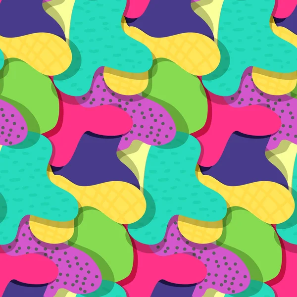 Basit çocuksu renk lekeleri desen