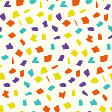 Renkli çizim lekeler ile soyut desen