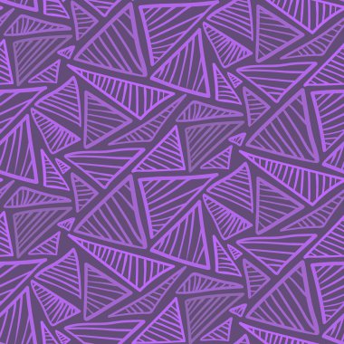 Sıcak terra cotta üçgenler ile Seamless Modeli