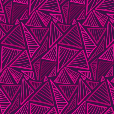 Karalanmış üçgenler ile Seamless Modeli doodle