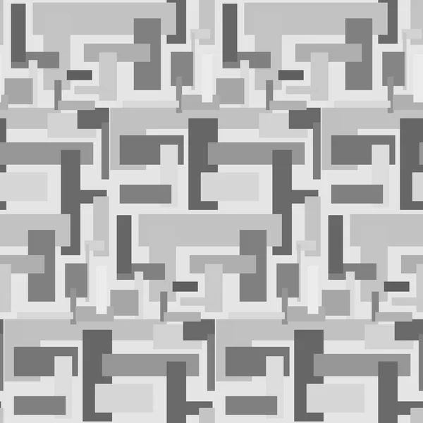 Monochromes abstraktes Muster mit Rechtecken — Stockvektor