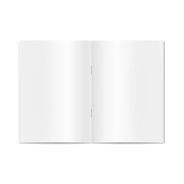 Gerçekçi kitap, dergi, dergi ya da gazete zımba mockup üzerinde vektör açıldı