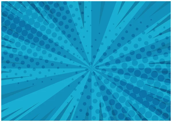 Mavi çizgili retro komik arka plan