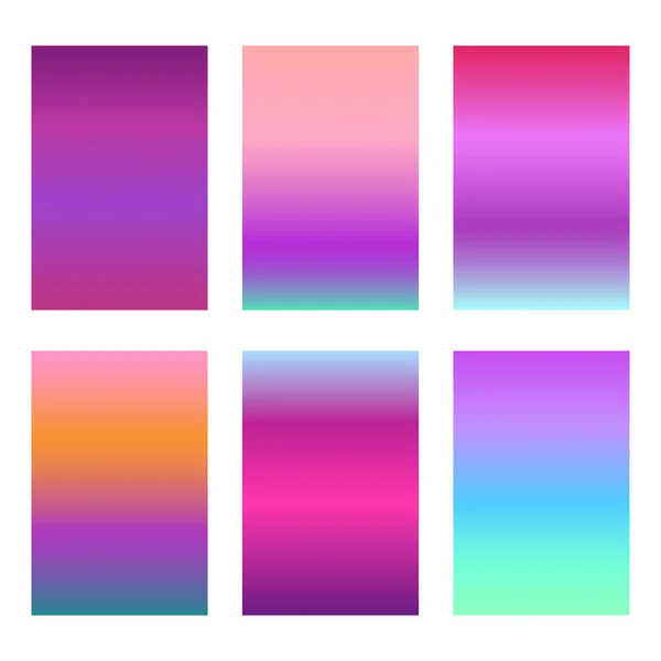 A set of color gradients for the background and wallpaper of the screen ...