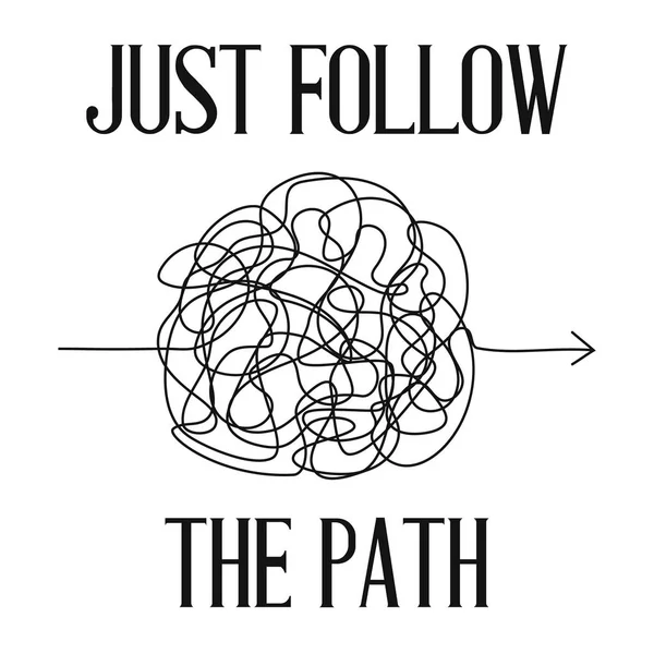 Karmaşık yolu, kaos, sembolü yolunu izleyin