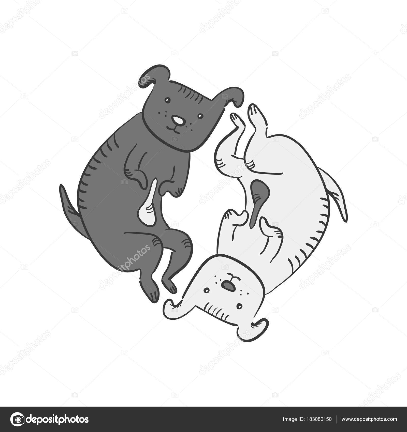 Dibujos De Perros Kawaii En Blanco Y Negro - Noticias del Perro