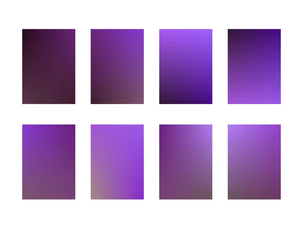 Ensemble de fonds violets et violets profonds ui — Image vectorielle