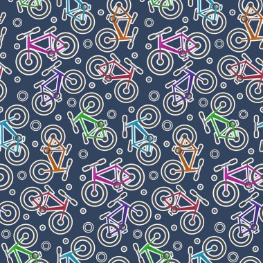 Koyu mavi örnek renkli Bisiklet çıkartmaları