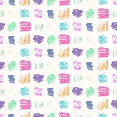 Hafif pastel renkler grunge kareler desen