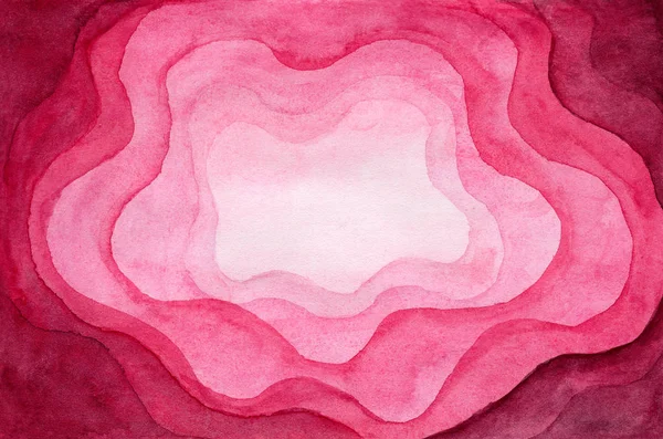 Abstract watercolor pink wavy paper cut background — 스톡 사진