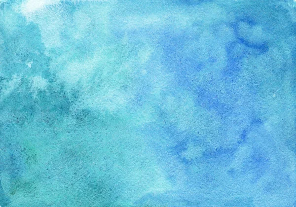 Яркий изумрудный и синий акварельный фон — стоковое фото
