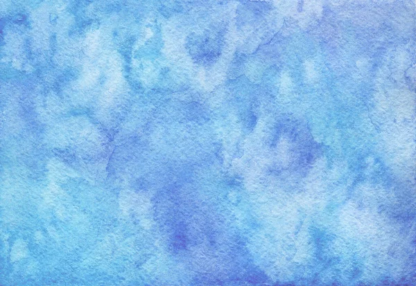 Dramatic blue and turquoise watercolor background — Stockfoto