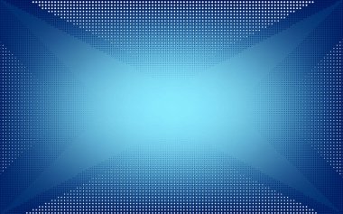 Blue retro comic background with triangle haftone