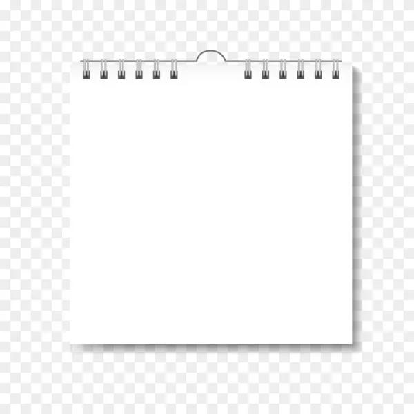 Sarmal üzerinde gerçekçi kare takvimin bir kopyası