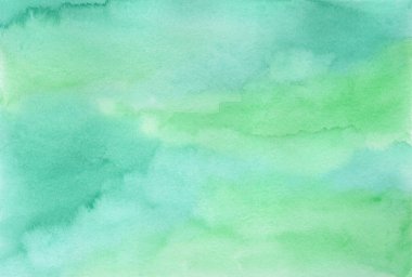 Yumuşak zümrüt ve yeşil suluboya arka plan