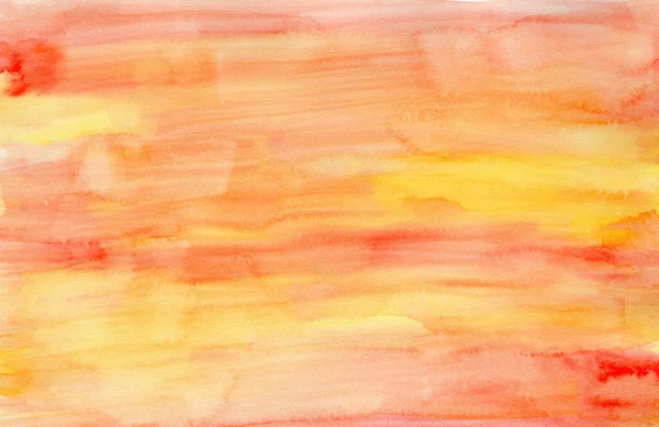 Bright lined orange and red watercolor background — Stock Photo, Image