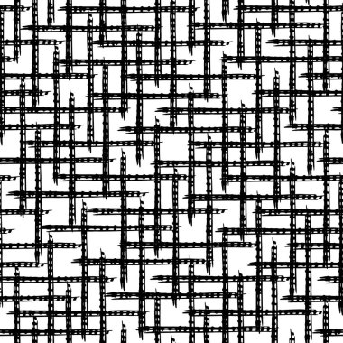 Mürekkep fırçası darbesi ile Grunge deseni