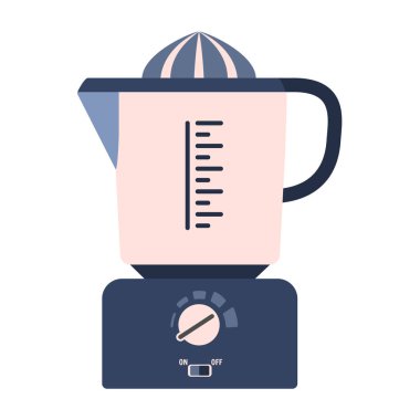 Düz vektör narenciye sıkacağı, mutfak suyu sıkacağı.