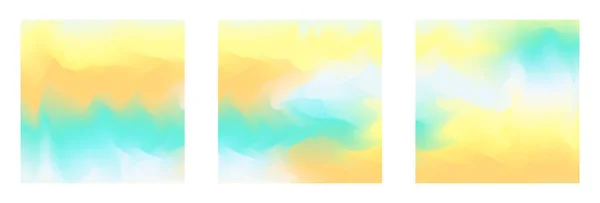 Light gradient colors summer backgrounds set — Stock Vector
