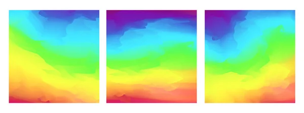 Abstrato brilhante quadrado arco-íris cores fundo — Vetor de Stock