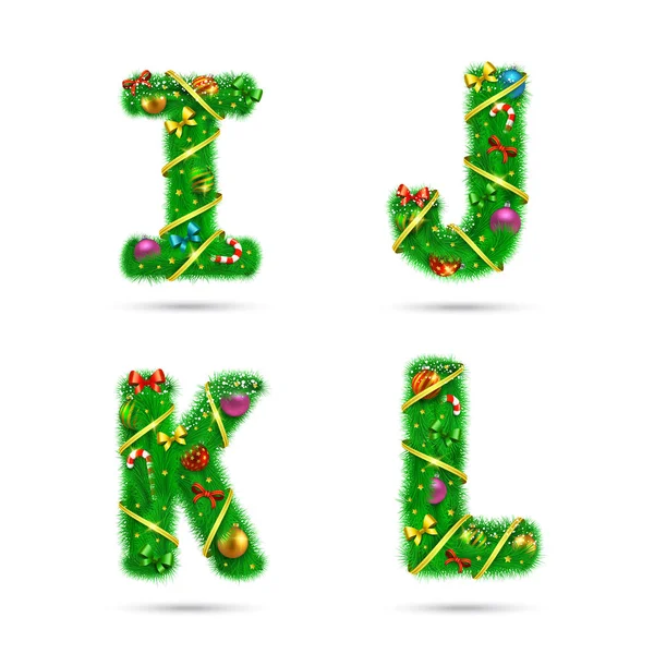 Köknar ağacı yazı harfleri.