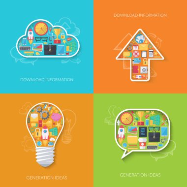 İş ve teknoloji arka planlar.