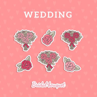 Gül dekoratif elemanlar.