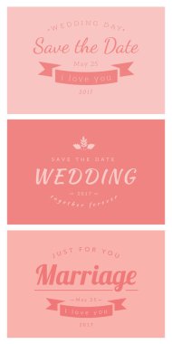 Düğün kartı şablonu.