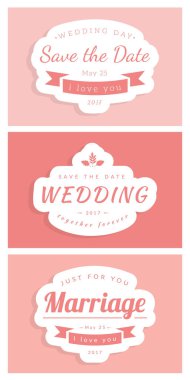 Düğün kartı şablonu.