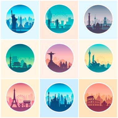 Ünlü şehir burunları topluluğu.