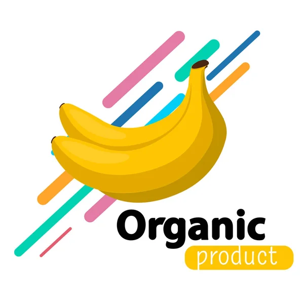 Banane fond simple . — Image vectorielle