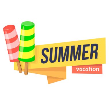 Dondurma tatlı ve metin.