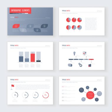 Infographic öğeleri kümesi.