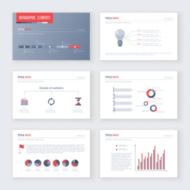 Infographic öğeleri kümesi.