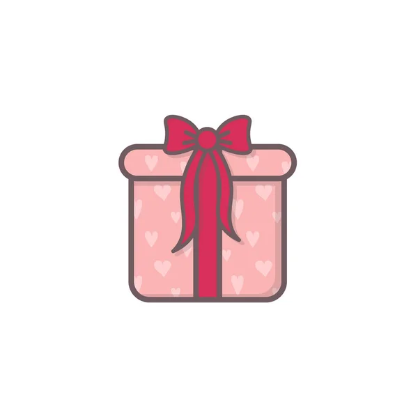 Caja de regalo decorada . — Vector de stock