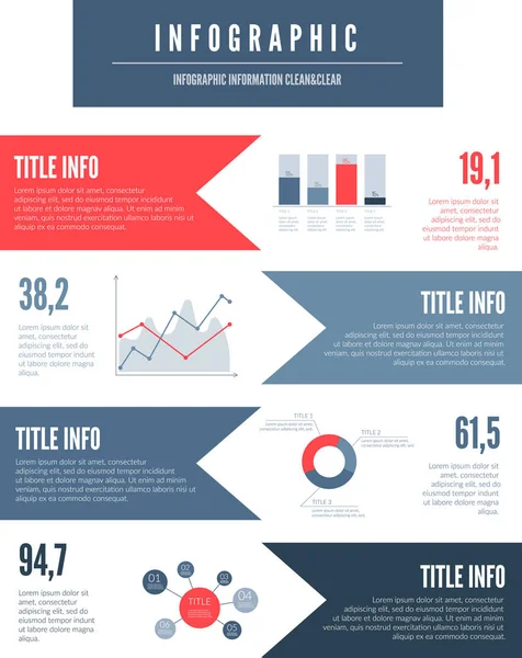 Infografische Elemente gesetzt. — Stockvektor